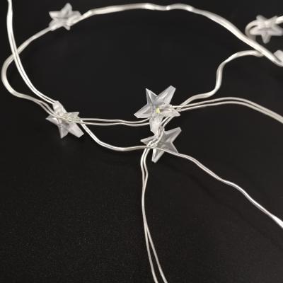 Гирлянда проволочная, 2,9м, 30LED, т.бел. звезда, 3*AA, Luca String Light Экстра /83160/87417/