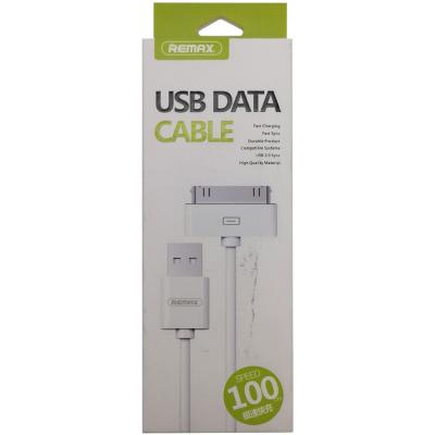 Кабель USB - iPhone 30pin, 1,0м, Remax RC-007i4, белый