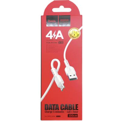 Кабель USB - micro USB, 1,0м, HOCO X33 Surgel 4A, белый
