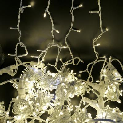 Гирлянда дождь, уличная, 3,0м/3,0м, 600LED, т.бел., Б.П., LX-27