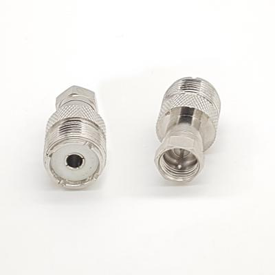 Переходник шт.F - гн.UHF металл CN-7145