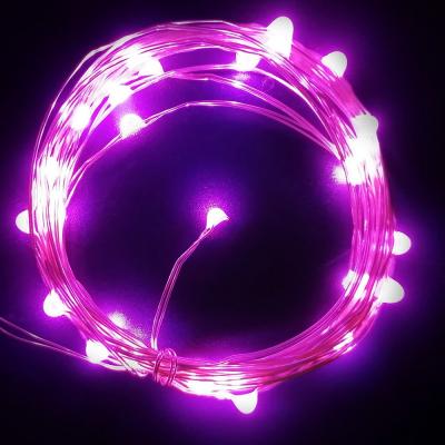 Гирлянда провол. 3м, 50LED, розов. (3*AA) AL00018A