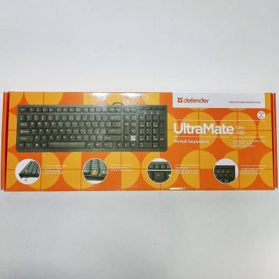Клавиатура проводная Defender UltraMate SM-530, USB, черный
