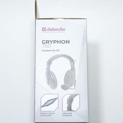 Наушники DEFENDER Gryphon HN-750 компьютерная гарнитура, черный