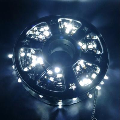 Гирлянда катушка, 50м, 240LED, 8mm, граненый, бел. LX-88