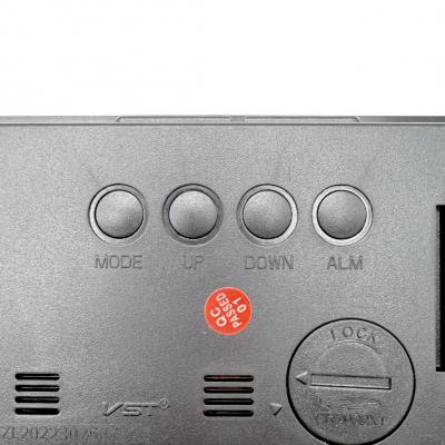 Часы VST896-1, проекция, будильник, температура, дата, красные символы