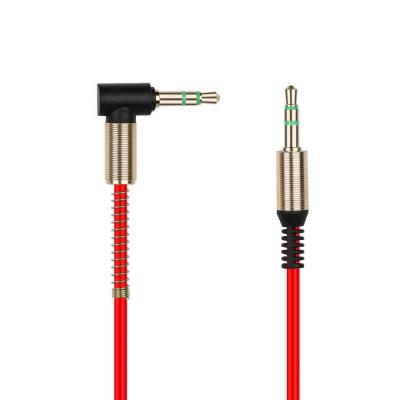 Jack 3,5mm - Jack 3,5mm 1,0м SmartBuy Г-образный, красный (A-35-35-fold red)