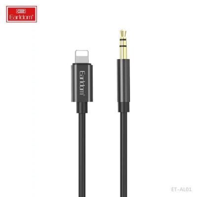 Jack 3,5mm - Lightning 1,0м, Earldom ET-AL01, черный
