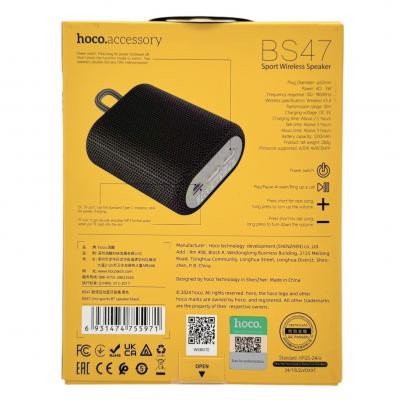Активная колонка HOCO BS47 (FM/USB/microSD/BT), черный