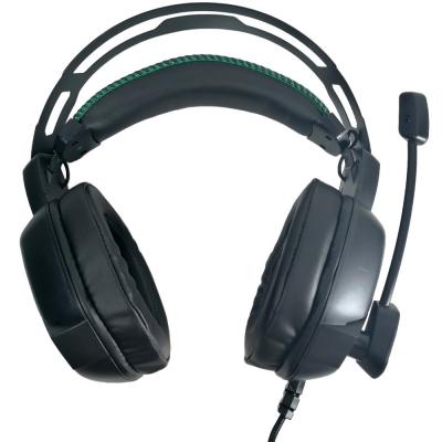 Игровая гарнитура SmartBuy RUSH AMBITION, RGB мет 50мм динам, черн/зел (SBHG-6200))***