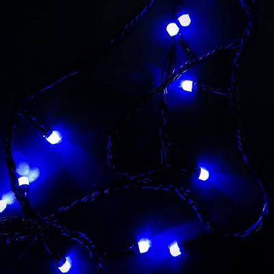 Гирлянда нитевая уличная, 10м, 70LED, 8mm син. Ч.П. LX-266