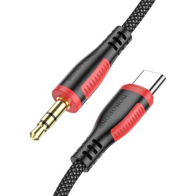 Jack 3,5mm - TYPE-C 1,0м, BOROFONE BL14, черный