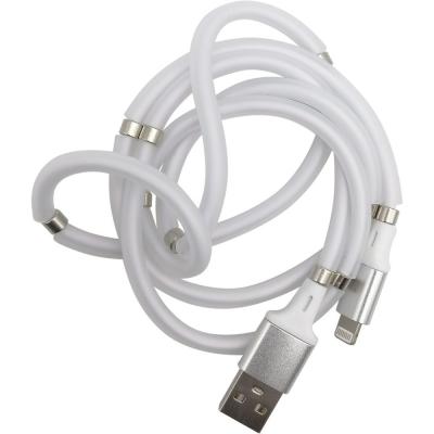 Кабель USB - Lightning 8pin, 1,0м, Smartbuy, 3A, самосвор. (iK-512mag)***
