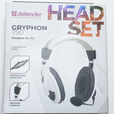 Наушники DEFENDER Gryphon HN-750 компьютерная гарнитура, белый