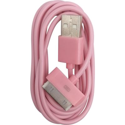 Кабель USB - iPhone 30pin, 1,2м, Smartbuy, цветной, розовый (iK-412c pink)***