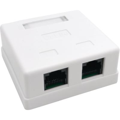 Розетка компьютерная NA214 RJ-45 кат.5e внешняя, 2 порта