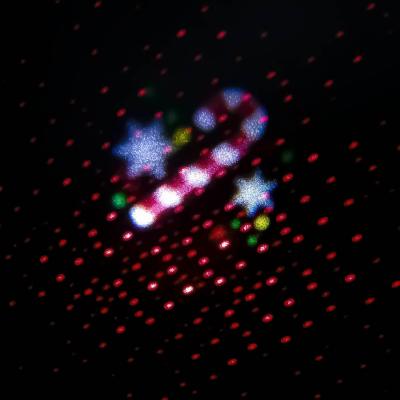 Световая установка Огонёк OG-LDS10 уличная (RGB 6Вт+кр.лазер,IP44, 3 слайда) черный