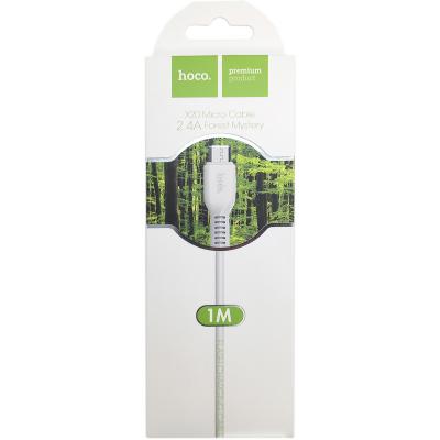Кабель USB - micro USB, 1,0м, HOCO X20 Flash Series, белый