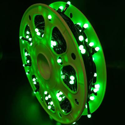 Гирлянда катушка, 50м, 240LED, 8mm, матовый, зел. LX-91