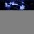 Гирлянда нитевая, 10м, 80LED, Снежинки бел. П.П. LX-373
