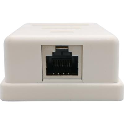 Розетка компьютерная AVS RJ-45 кат.5e внешняя, 2 порта