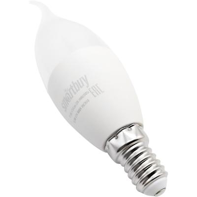 LED лампа Свеча на ветру мат. C37Can/9,5W/3000/E14, Smartbuy**