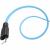 Кабель USB - Lightning 8pin, 1,0м, HOCO X21 Plus Silicone 2.4A, черный/синий