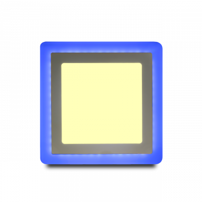 Встраиваемый (LED) Светильник Квадрат с подсв. DLB (SBLSq-DLB-18-3K-B) Smartbuy-18W/3000K+B/IP20