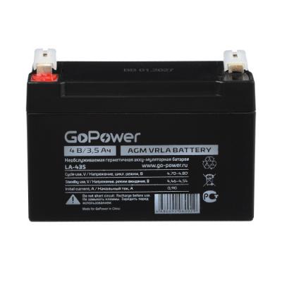 Аккумулятор 4V 3.5Ah GoPower LA-435