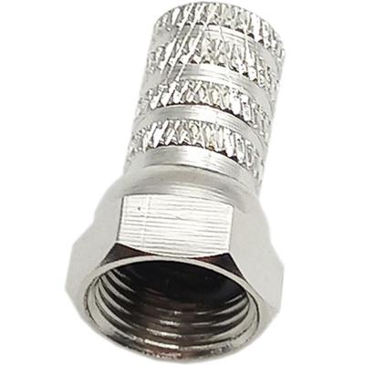 Штекер F под RG6U, рез. уплотнитель, металл APP-306-MB3