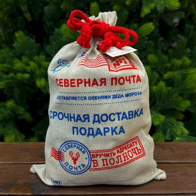 Мешок для подарков, Северная почта, 250*350, Darlens DL-DRL06455