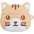 Гарнитура HOCO EW46 Cat, Bluetooth, в кейсе, белый/бежевый