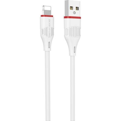 Кабель USB - Lightning 8pin, 1,0м, BOROFONE BX17, белый