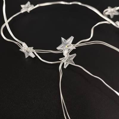 Гирлянда проволочная, 1,9м, 20LED, т.бел. звезда, 2*AA, Luca String Light Экстра /83159/87416/