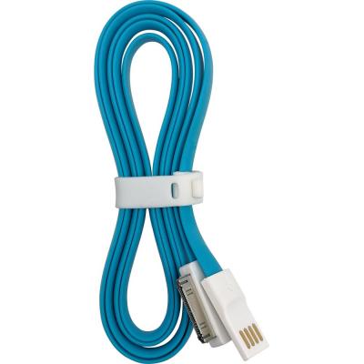 Кабель USB - iPhone 30pin, 1,2м, Smartbuy, магнитный, голубой (iK-412m blue)***
