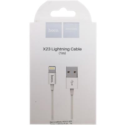 Кабель USB - Lightning 8pin, 1,0м, HOCO X23 Series, белый