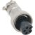 MIC12 (GX12) гнездо 5pin, на кабель (5А, 125В)