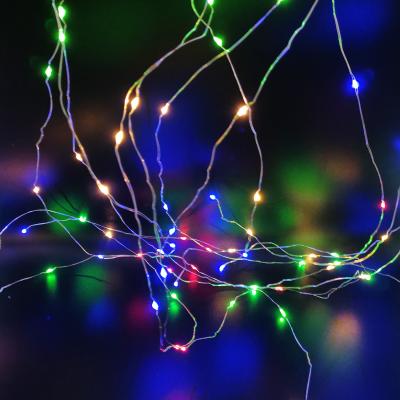 Гирлянда дождь проволочная, 2,0м/1,8м, LED, RGB, HL-25
