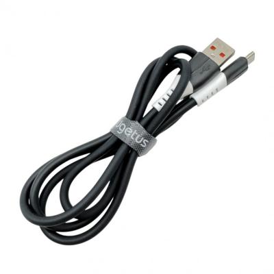Кабель USB - micro USB, 1,0м, Ugetus R82, силикон, черный (без упаковки)