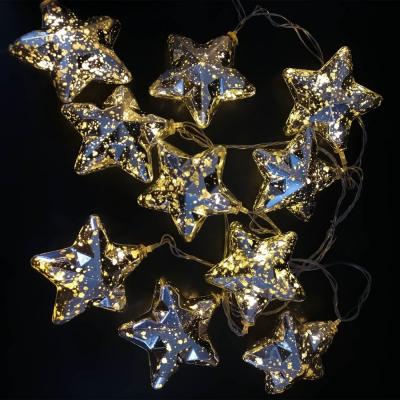 Гирлянда нитевая, 2м, 10LED, ЗВЕЗДЫ, т.бел 19-14