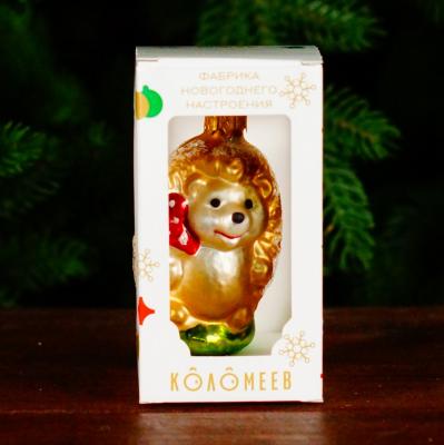 Игрушка ёлочная, 1шт. 11см. Лесной ёжик /ФУ-746