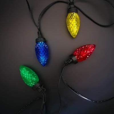 Гирлянда нитевая, 3м, LED, мигающие цветные шишки, Ч.П. 15 диодов LX-3-50 