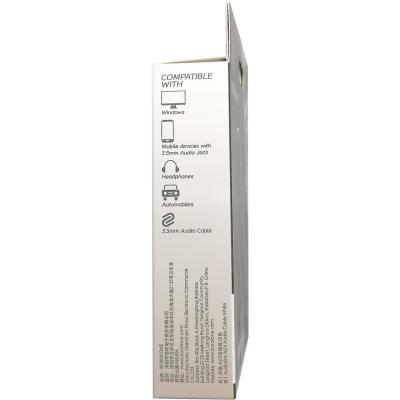 Jack 3,5mm - Jack 3,5mm 1,0м stereo BOROFONE BL1, белый