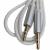 Jack 3,5mm - Jack 3,5mm 1,0м, ACV AC12-3511S, серый, нейлоновая оплётка