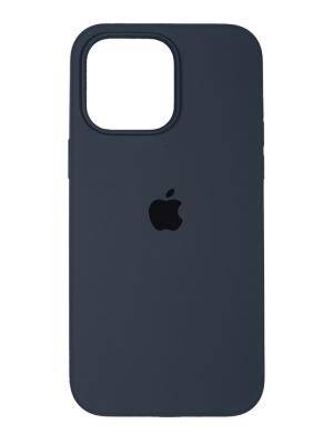 Чехол-накладка iPhone 14, TPU Soft touch,с полным покрытием, без лого, темно-серый /BL/