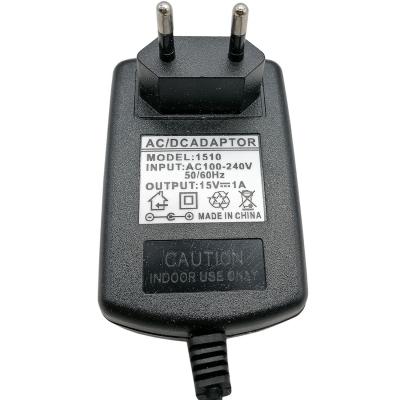 Блок питания импульсный 15V  1,0A, 2,5х5,5 мм, вилка на блоке