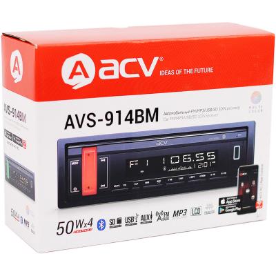 Автомагнитола ACV AVS-914BM Bluetooth/RGB/USB/SD/FM
