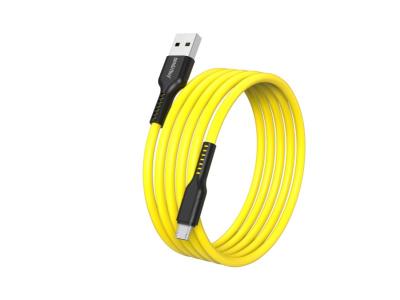 Кабель USB - micro USB, 1,0м, SmartBuy S21, 2.4A, силикон, желтый (iK-12-S21by)