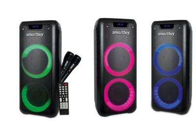 Активная колонка SmartBuy MEGA BOOM, 40 Ватт, MP3, FM, BT, 2 микрофона (арт.SBS-550)***