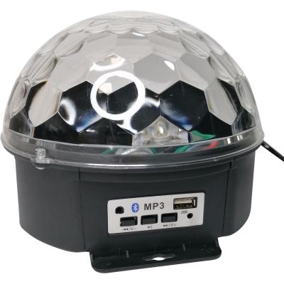 Диско шар MP3 MAGIC BALL (Bluetooth) 6color,2*3W,USB,SD,ПДУ,датчик звука) /20 /кит/